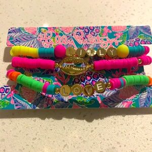 New Lilly Pulitzer Bracelet Set